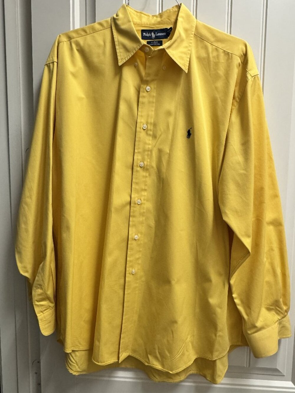 Ralph Lauren Men's Yellow Dress Shirt, Size XL